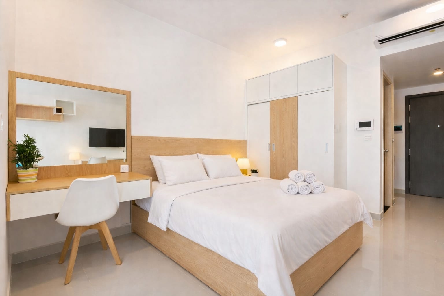 Studio apartment interior at Saigon Apartment