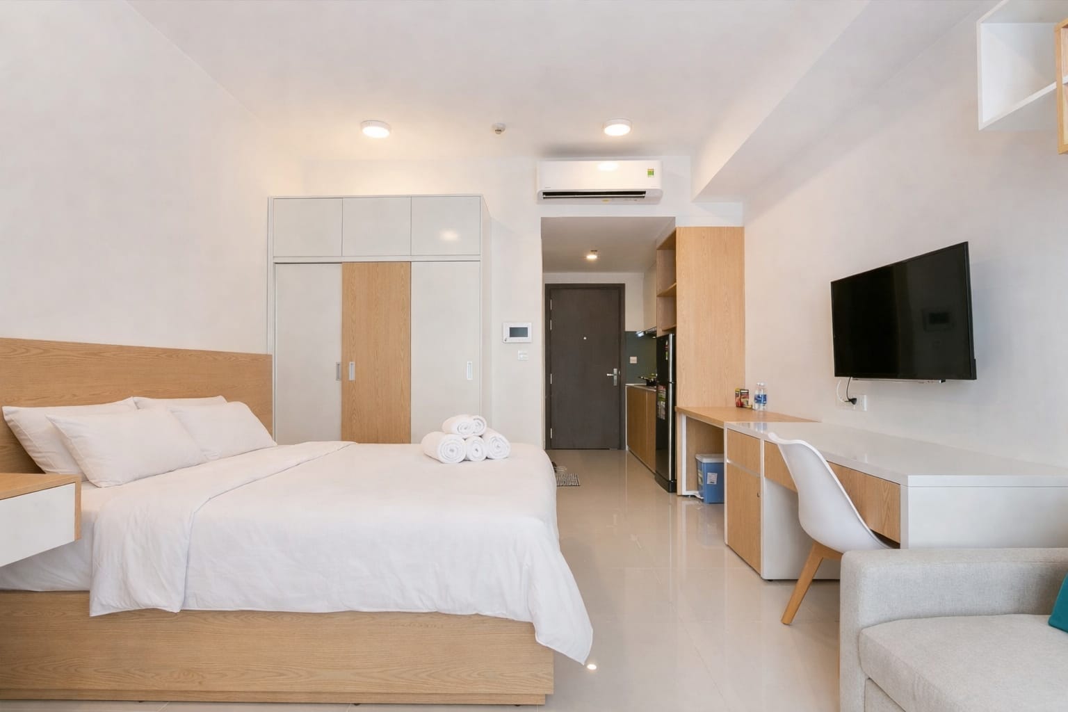Studio apartment furniture at Saigon Apartment